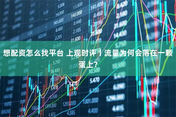 想配资怎么找平台 上观时评丨流量为何会落在一颗蛋上？