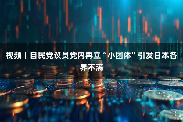 视频丨自民党议员党内再立“小团体”引发日本各界不满
